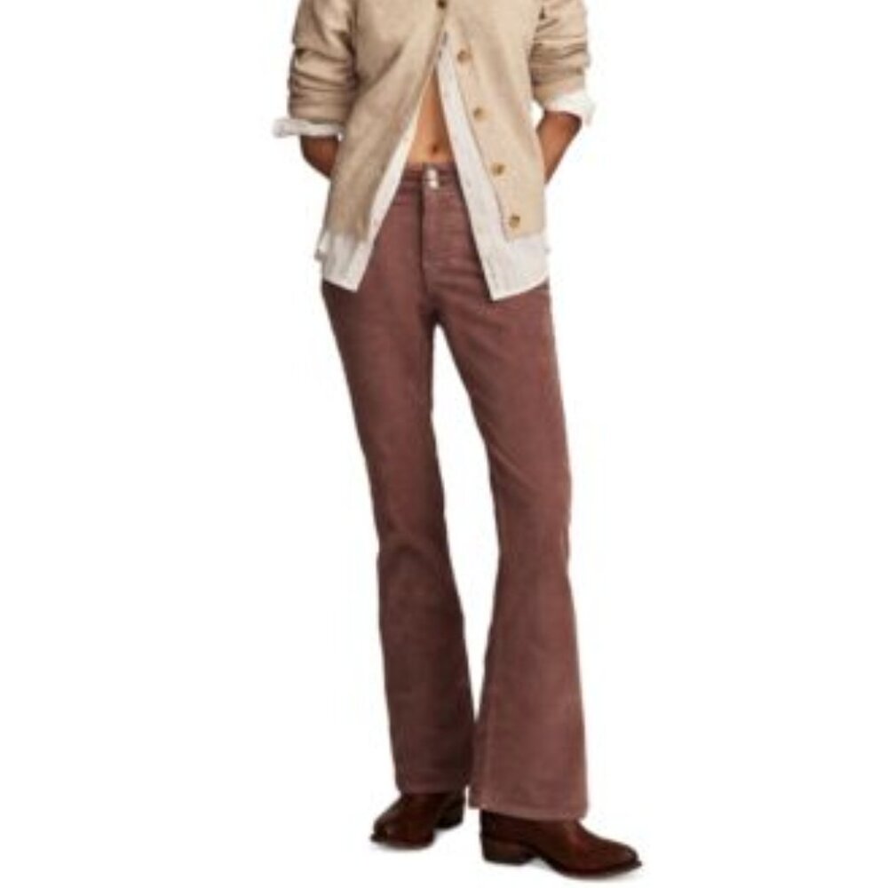🌿Lucky Brand Women's Stevie High-Rise Corduroy Flare Pants [8A]🌿